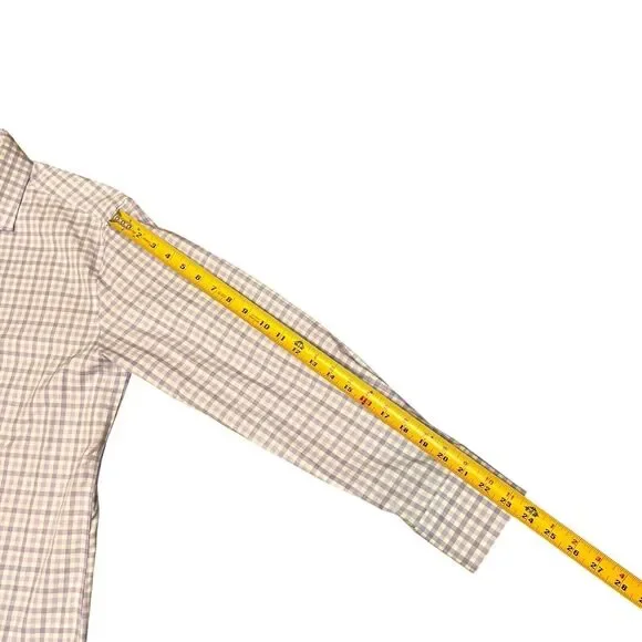 Twillory Safe Cotton Shirt Men's 16 32/33 Blue Tailored Fit Dress Business - Picture 8 of 8